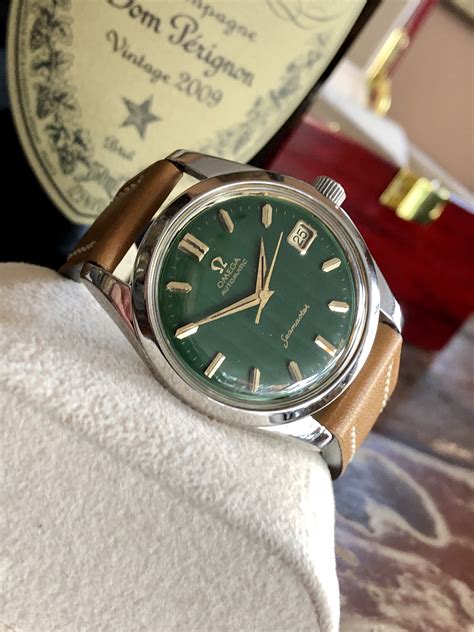 omega seamaster green review|vintage omega seamaster green dial.